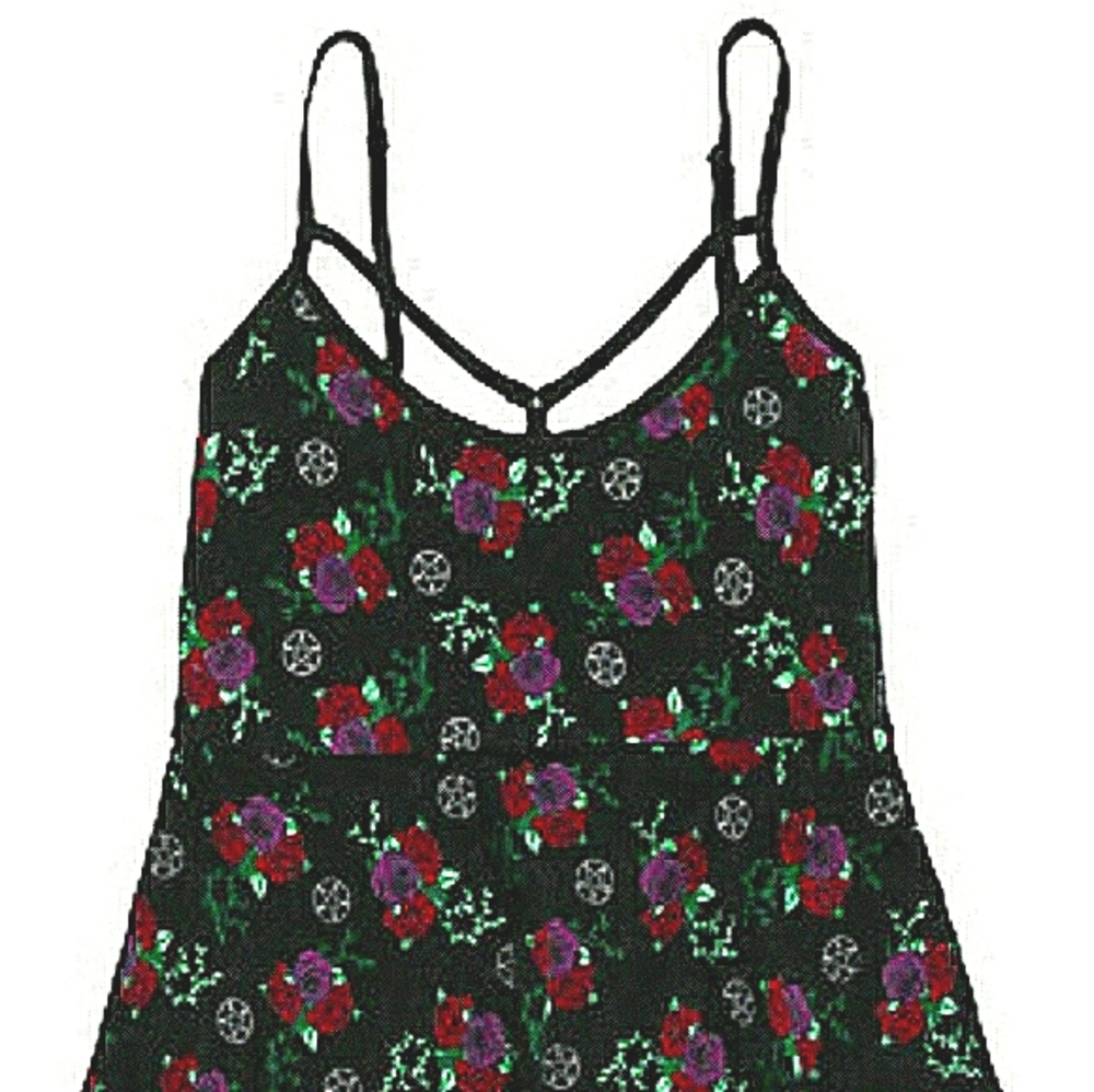 Rose & pentagram sexy Hot Topic dream dress